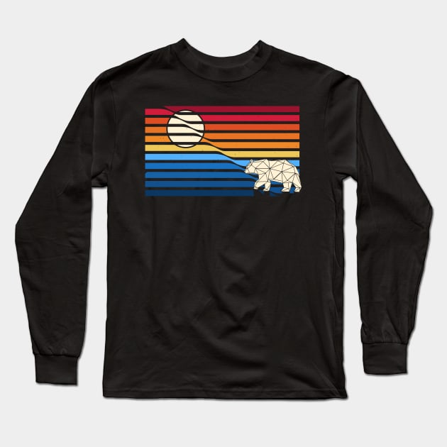 Moon Bear Long Sleeve T-Shirt by clingcling